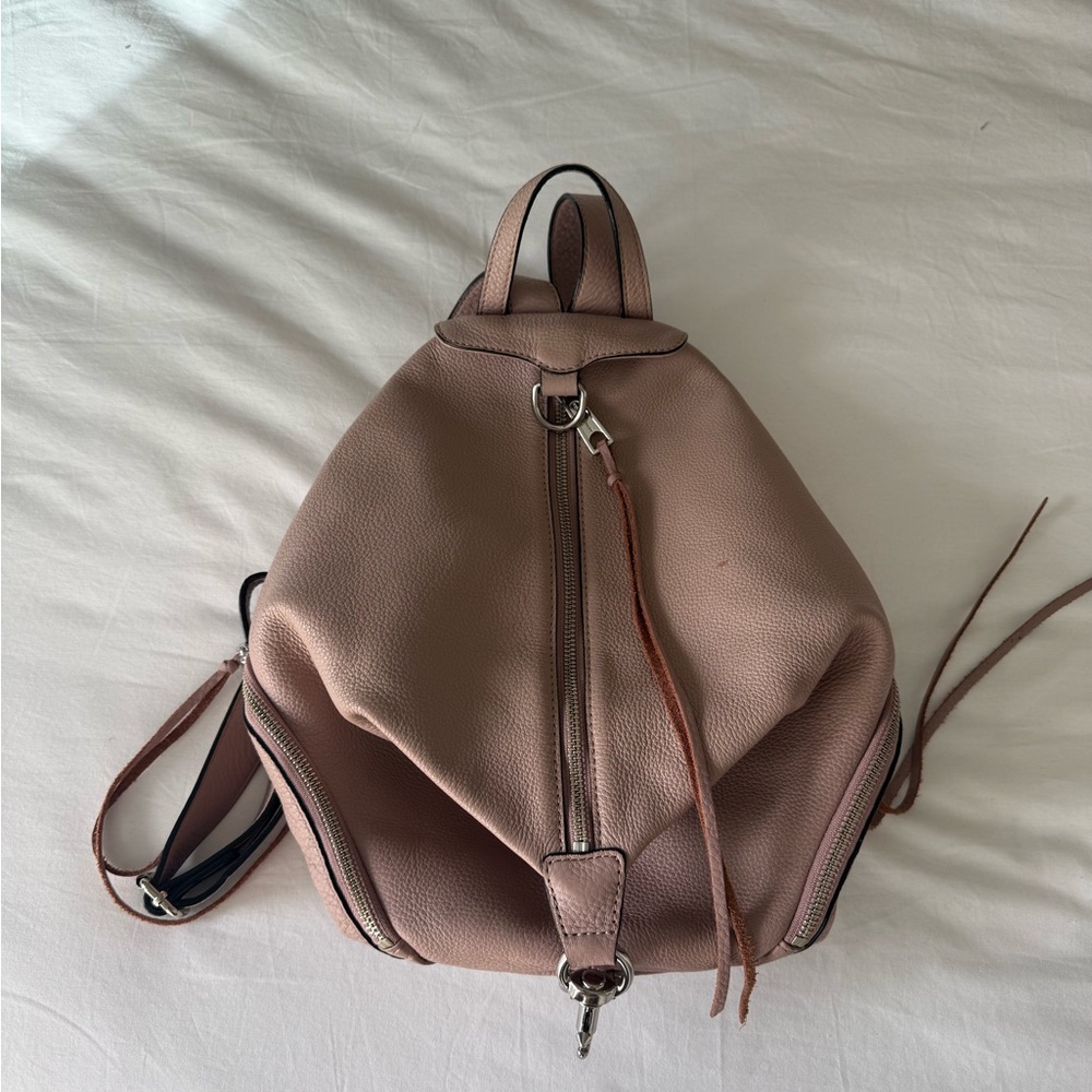 Rebecca Minkoff - Julian Pink Leather Mini Backpack